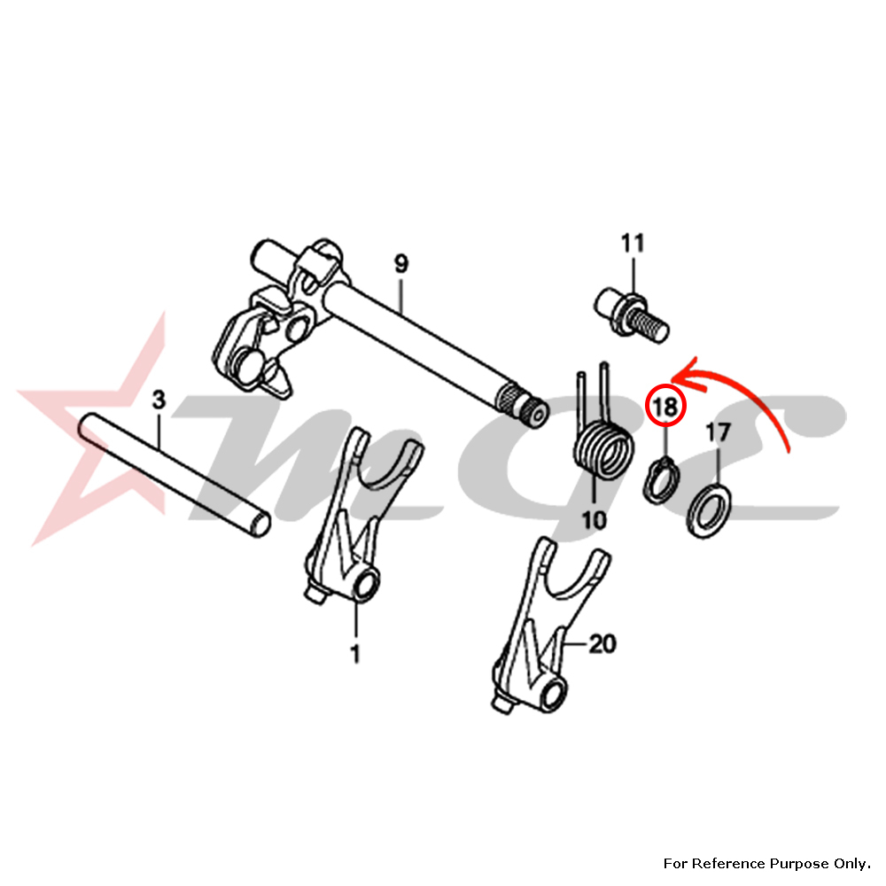 Two Wheeler Parts 14mm External Circlip