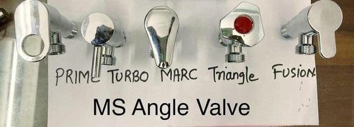 MS Angle Cock - Iron Material, Inlet Connection 15mm, Elegant Finish , Smooth Water Flow, Ergonomic Design for Modern Bath Decor