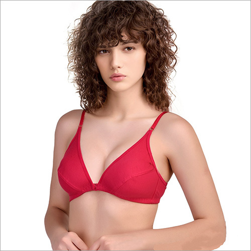 Red Front Open Bra - All Sizes, Red Color | Front Open Design For Women, Plain Pattern For Everyday Comfort