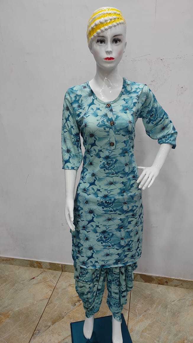 Ladies Suit Salwar - Cotton Blend Material, Adult Size, Red Color | Breathable, Washable, Customizable Logo, Short Sleeve Ethnic Wear