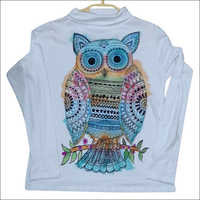 White Owl Printed T-shirt at INR in Howrah Kolka Boutique