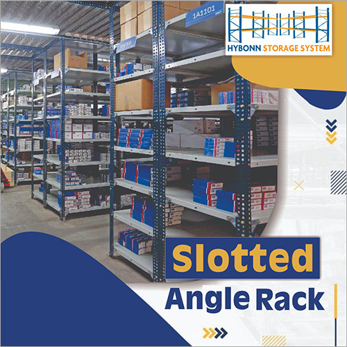Slotted Angle Rack - Steel, Adjustable Height, Variable Depth, Customizable Width | Durable Design, Easy Assembly, Versatile Storage, Heavy-Duty Support