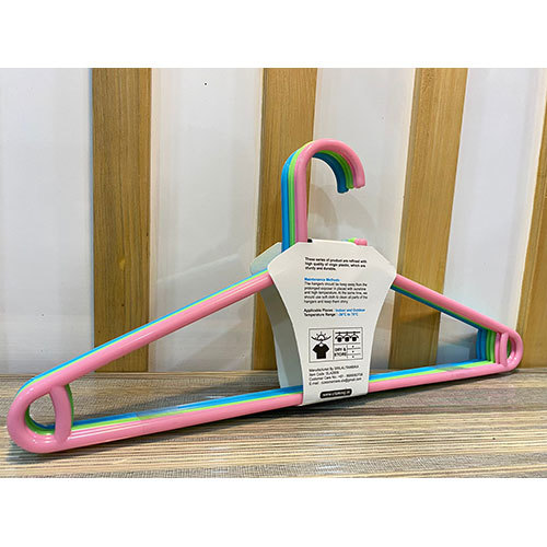 मिश्रित रंग युगेन प्रीमियम प्लास्टिक हैंगर