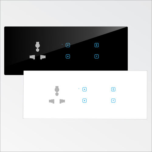 टच 4 स्विच 1 सॉकेट