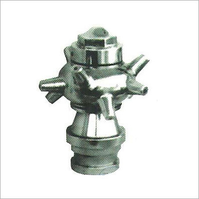 Revolving Nozzle - Steel Material, Silver Color | Corrosion Resistance, High Strength, Durable Quality, Fire Fighting Application