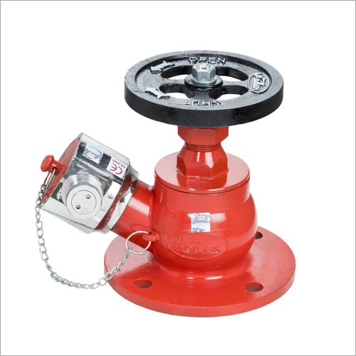 Stainless Steel Fire Hydrant Valve - 63mm Single Valve Design | Red Color, Durable Steel Material, Ideal for Fire Fighting
