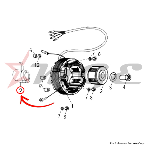 टू व्हीलर पार्ट्स रिलेक्टर डिस्क
