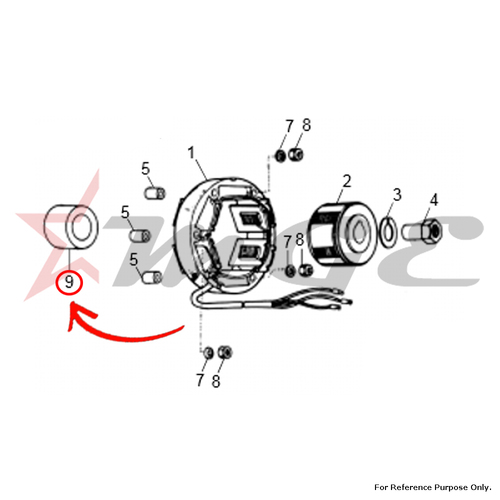 टू व्हीलर पार्ट्स रिलेक्टर डिस्क