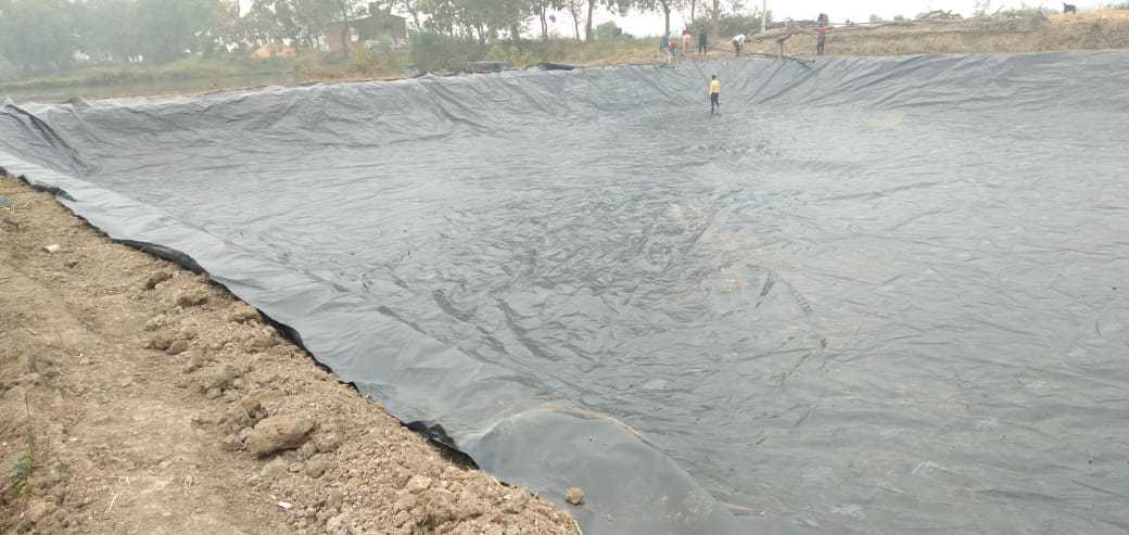 Black 300 Micron Hdpe Woven Pond Liner