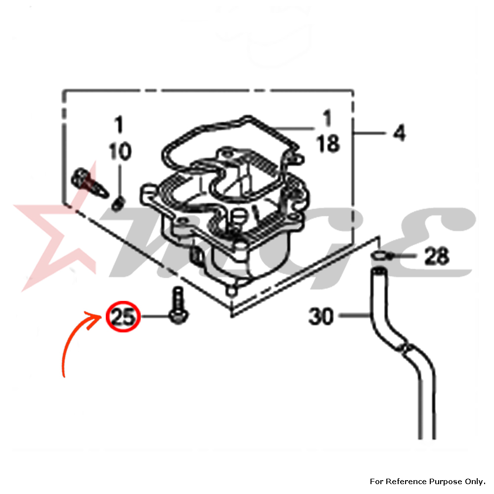Pan Screw - 4x12mm Size, Fits Honda Cbf125 | Oem Reference #93500-04012-1h, #93500-04012-0h, Durable Material
