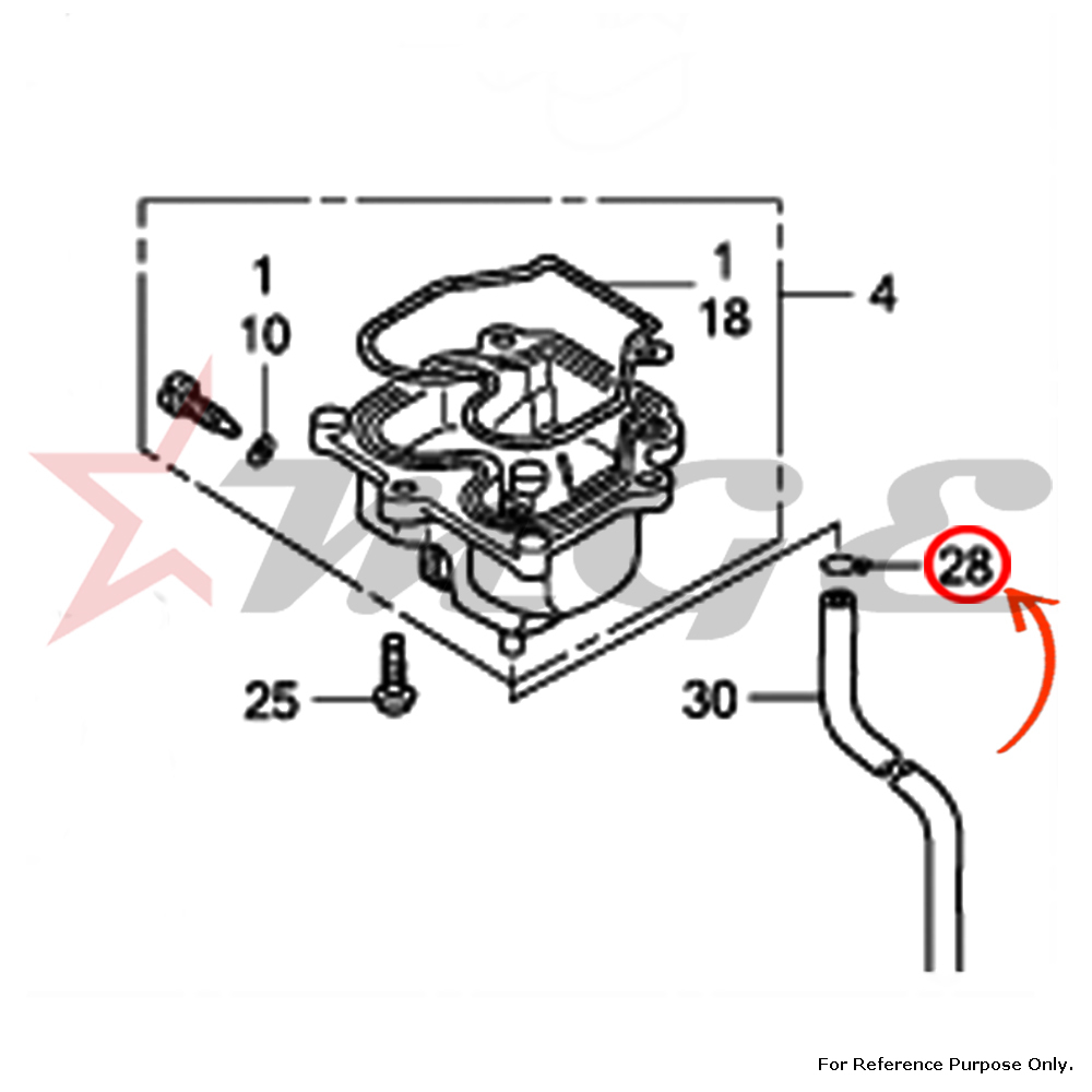As Per Photo Clip, Tube (B8) For Honda Cbf125 - Reference Part Number - #95002-02089