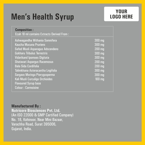 Herbal Supplements Men's Health Syrup