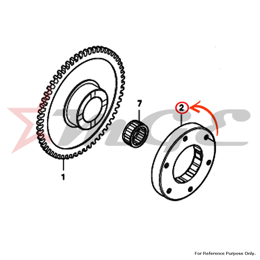 As Per Photo Outer Comp., Starting Clutch For Honda Cbf125 - Reference Part Number - #28120-krm-851, #28120-kph-701, #28120-kwb-921