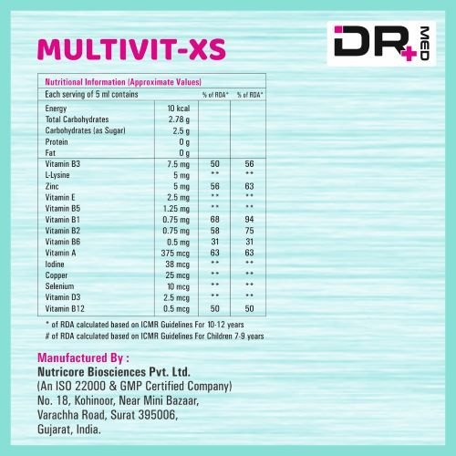 Multivit-xs Syrup Age Group: For Adults