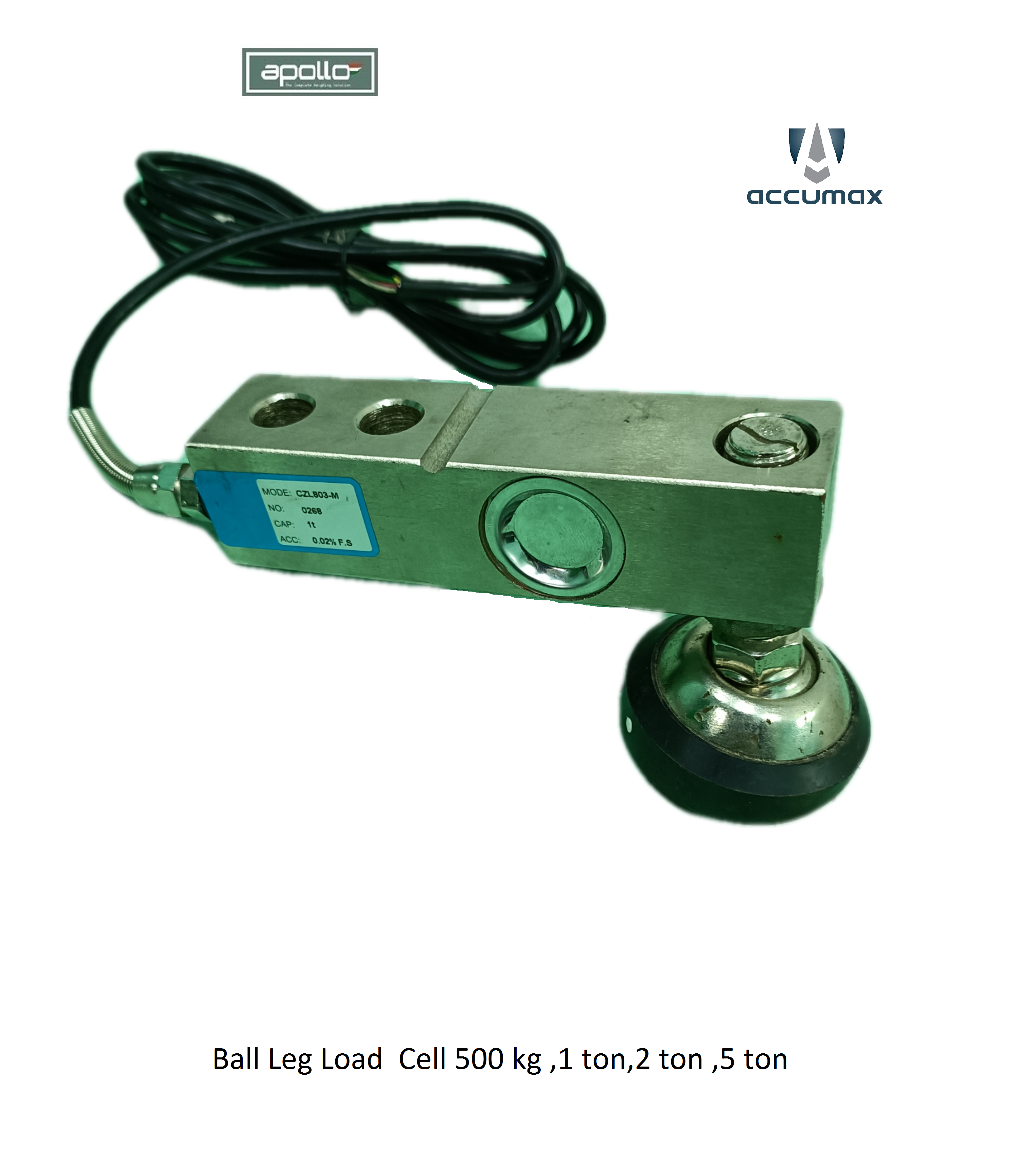 Ball Leg Load Cell Capacity Range: 500 Kg - 5 Ton