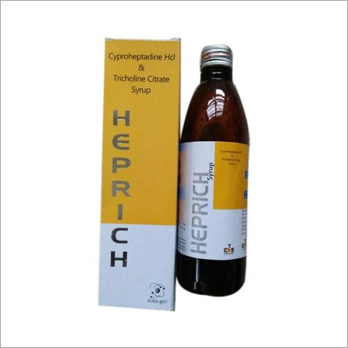 Cyproheptadine Hcl And Tricholine Citrate Syrup General Medicines