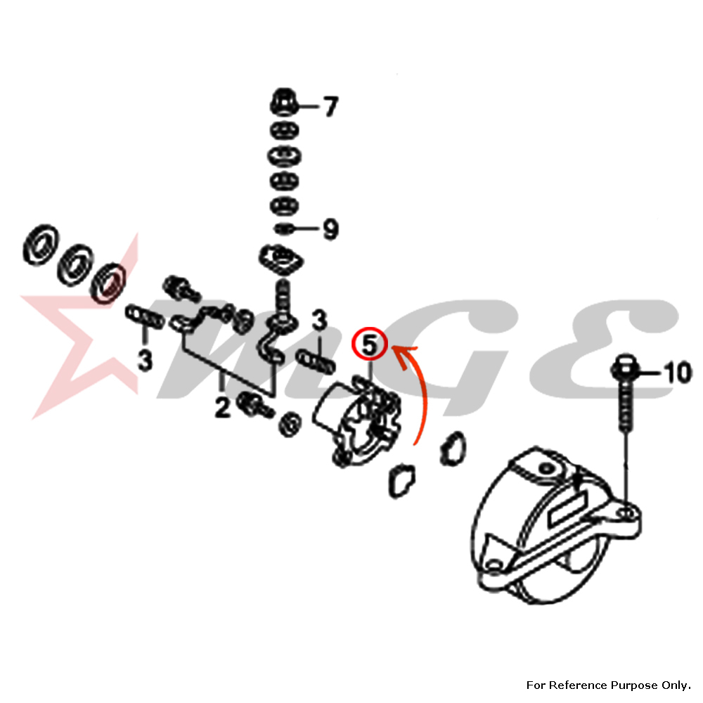 As Per Photo Holder, Brush For Honda Cbf125 - Reference Part Number - #31206-kph-881