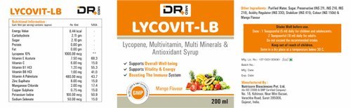 Lycovit-lb Syrup - 5ml Dosage For Adults | Appetite Stimulation And Healthy Metabolism Support