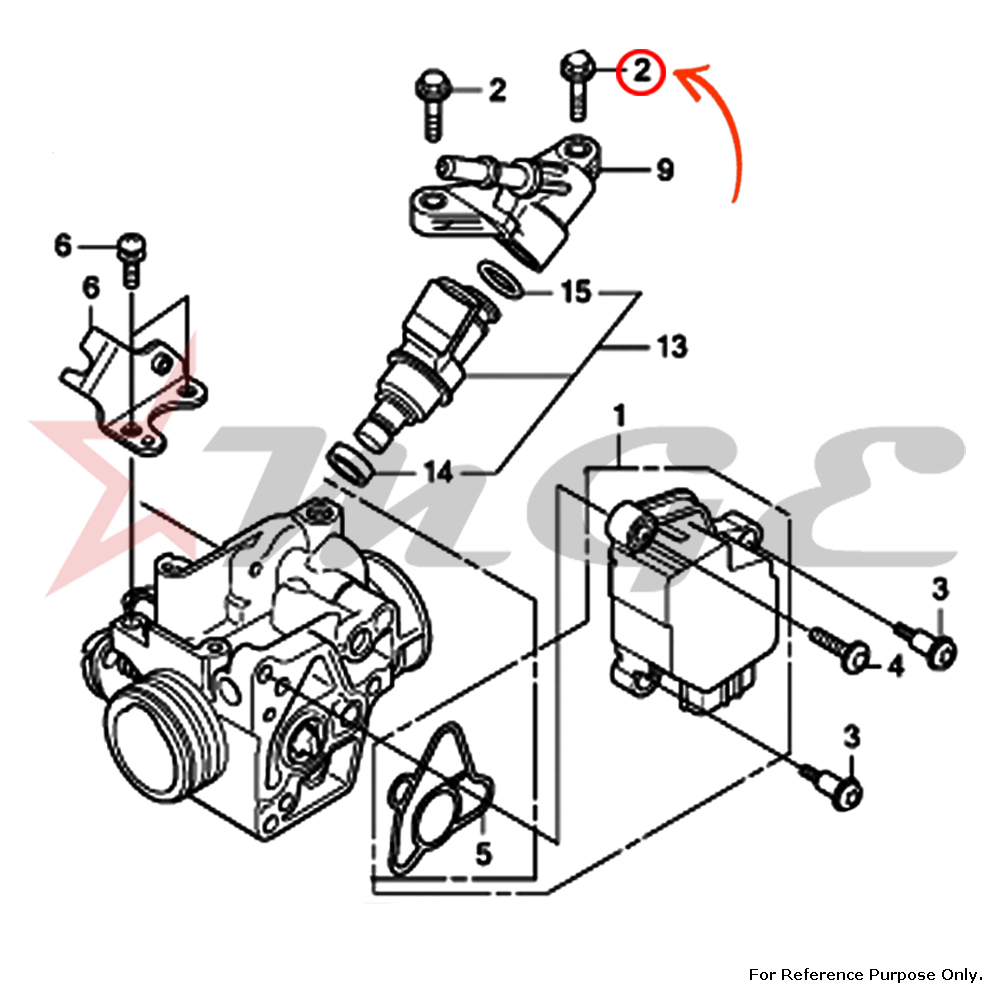 As Per Photo Bolt, Flange, 5x20 For Honda Cbf125 - Reference Part Number - #16080-kph-701