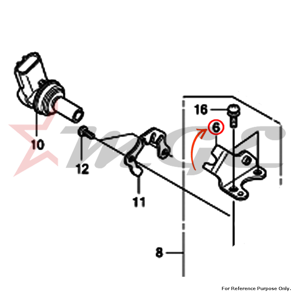 As Per Photo Stay, Wire For Honda Cbf125 - Reference Part Number - #16169-kwf-941
