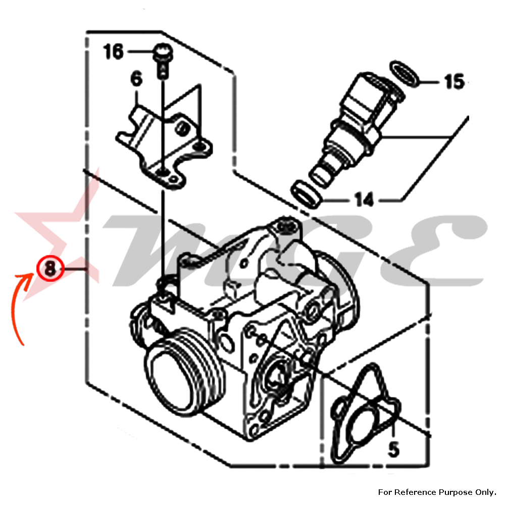 As Per Photo Body Set For Honda Cbf125 - Reference Part Number - #16410-kwf-941