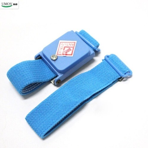 Anti Static Wrist Band Cordless - High Resistance Nylon Material, Flexible & Durable, Blue Color | Esd Protection For Electricians, Easy To Install
