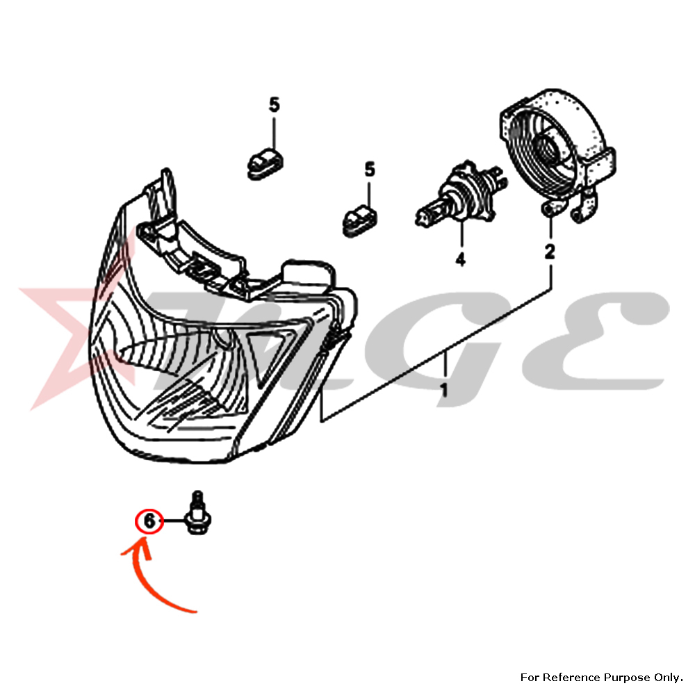 As Per Photo Bolt, Adjusting For Honda Cbf125 - Reference Part Number - #90101-gj6-000