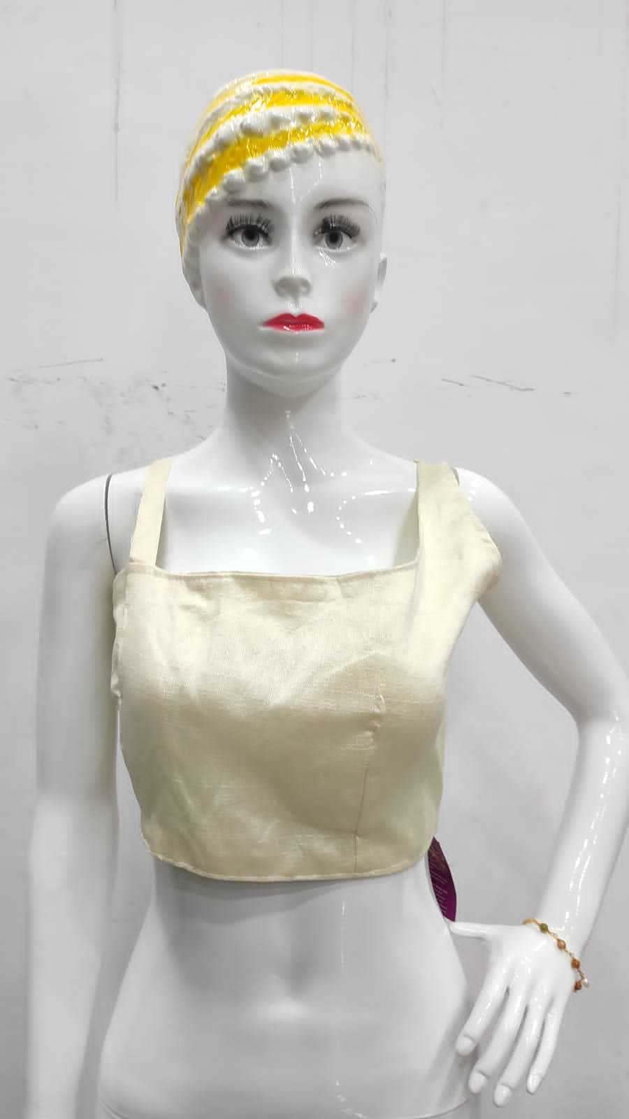 Ladies Modern Blouse - Silk Fabric, Adult Free Size, Blue Color - Padded Sleeves, Washable, Casual Dress For All Seasons