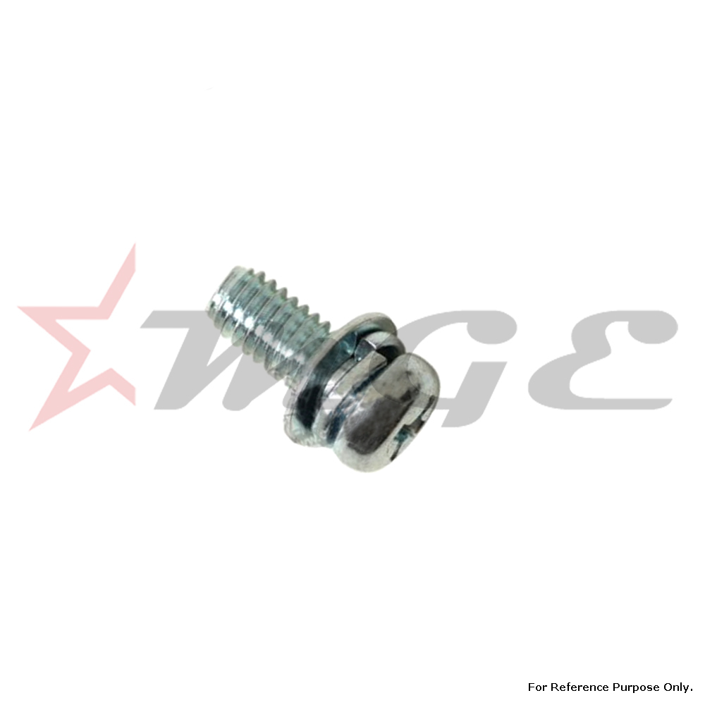 Screw-washer - Special, 4x10mm | Stainless Steel Material, Designed For Honda Cbf125 And Similar Models, Oem Part Number #90035-166-008