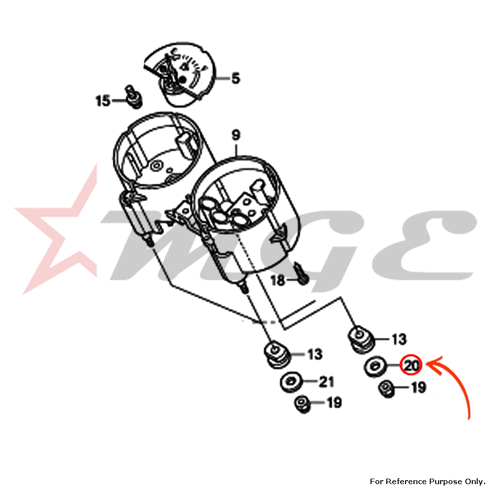 As Per Photo Washer, Plain, 6mm For Honda Cbf125 - Reference Part Number - #94103-06700