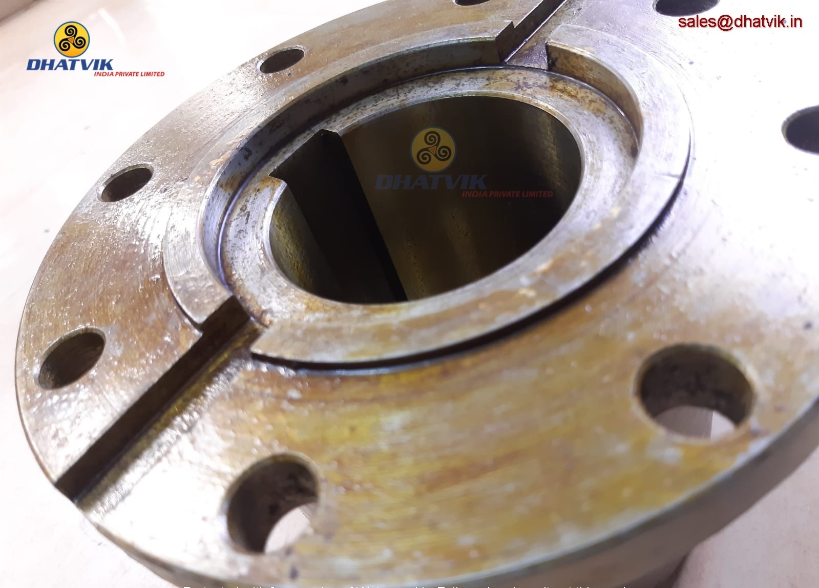 Polished Flanged Coupling For Billet Ejector