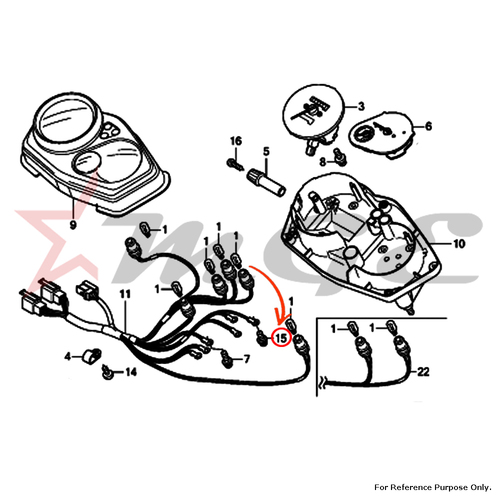 फोटो स्क्रू के अनुसार - वॉशर, होंडा Cbf125 के लिए 3X18 - संदर्भ भाग संख्या - #90133 -Sl9-003