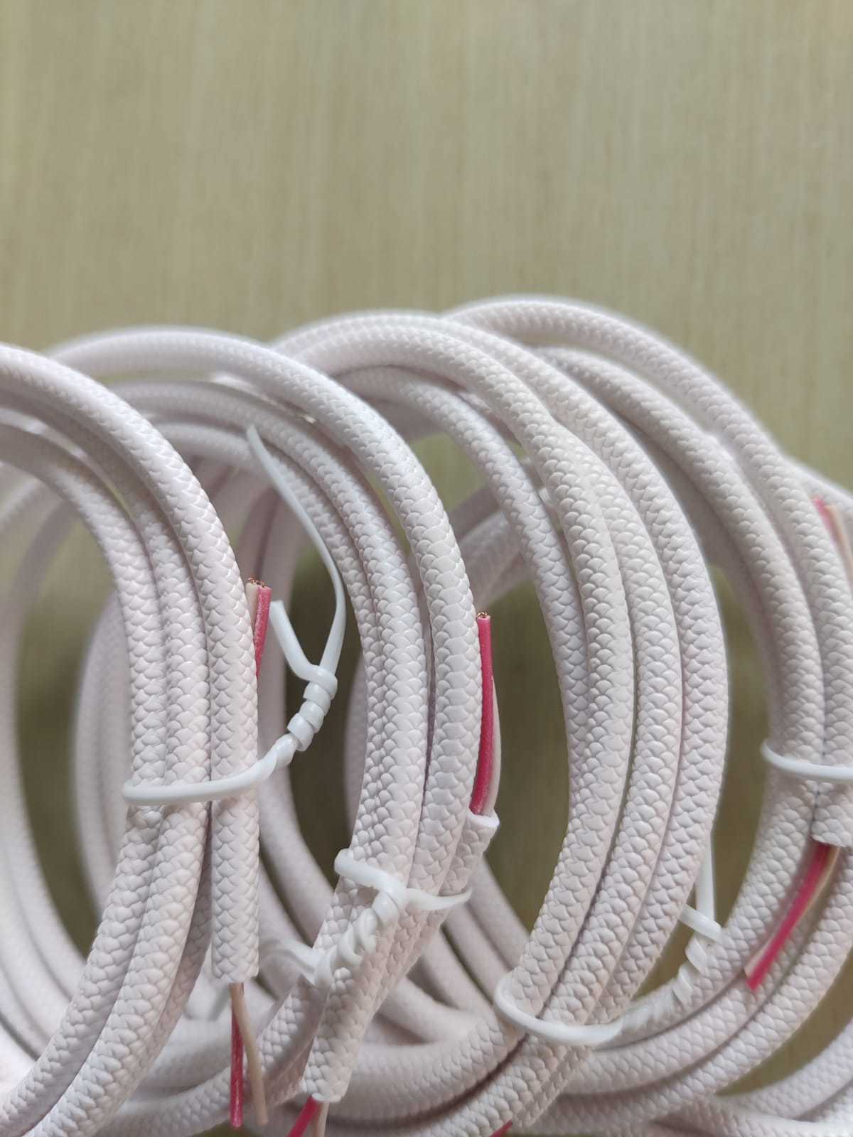 2 Core Round Wire (Fishnet) - Copper & Pvc, 50/60 Hz, 250v Rated Voltage, 1 To 2.5 Amp Rated Current, 150v To 250v Voltage Surge | Versatile Electrical Wiring Solution