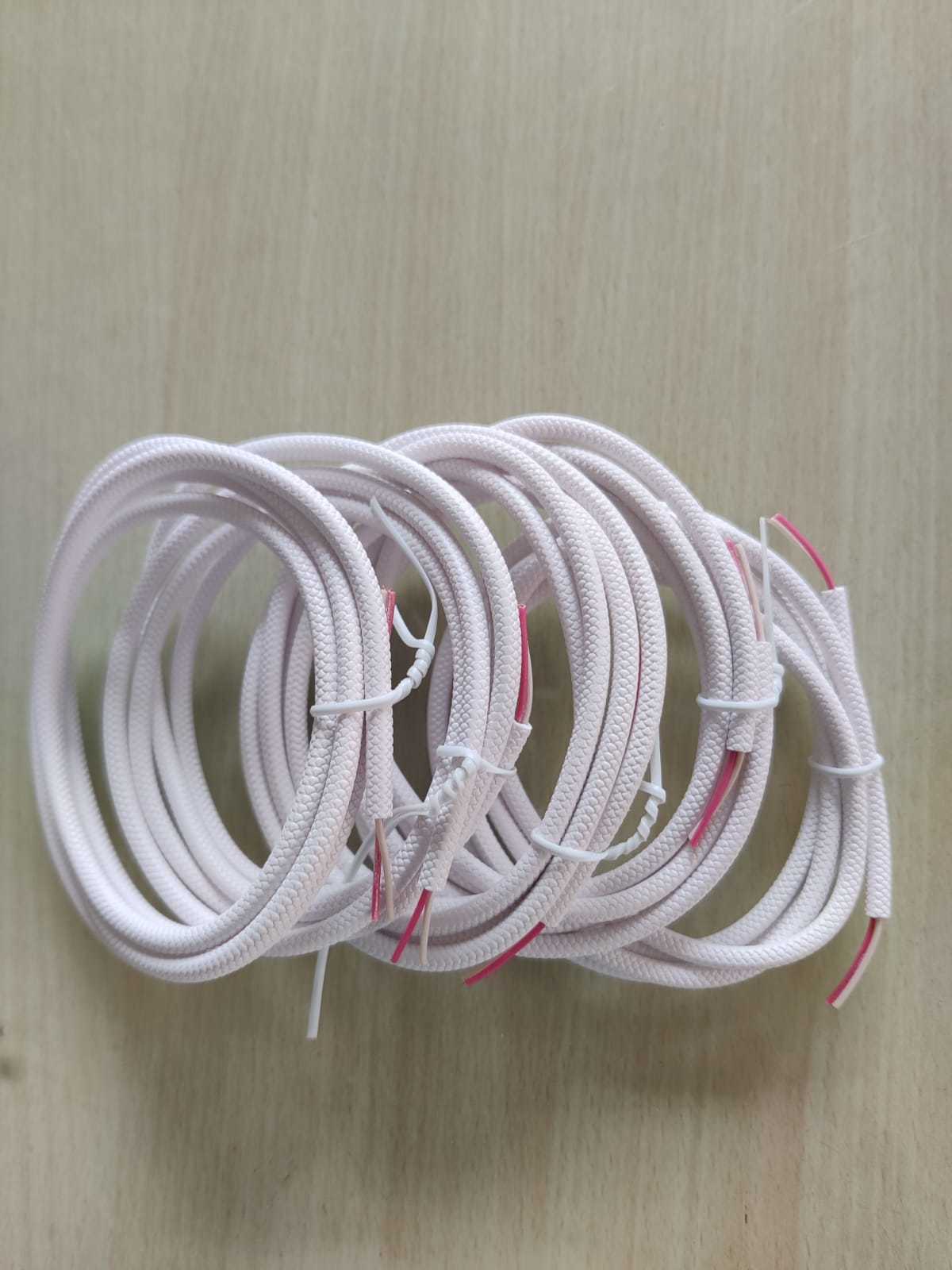 2 Core Round Wire (Fishnet) - Copper & Pvc, 50/60 Hz, 250v Rated Voltage, 1 To 2.5 Amp Rated Current, 150v To 250v Voltage Surge | Versatile Electrical Wiring Solution