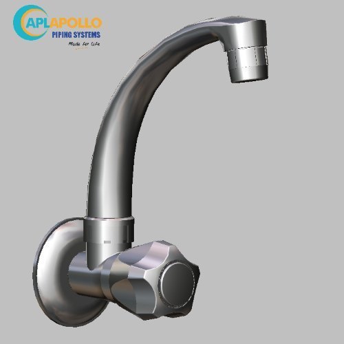 Silver Apl Apollo Fusion Wall Mounted Cock