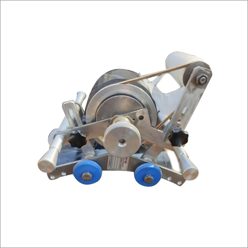 Hand Wrapping Machine For Pipe Coating - Color: Silver And Blue