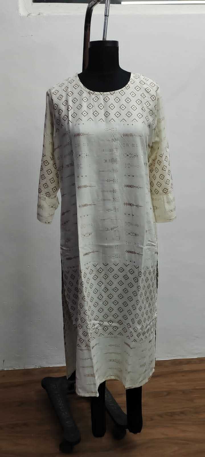 Ladies Printed Kurti - Premium Rayon & Cotton Blend, Customized Sizes Available | Breathable, Washable, Short Sleeve Design, Perfect For All Seasons
