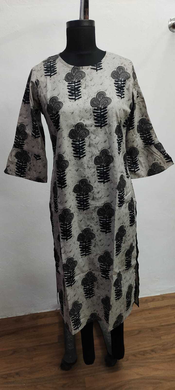 Ladies Printed Kurti - Premium Rayon & Cotton Blend, Customized Sizes Available | Breathable, Washable, Short Sleeve Design, Perfect For All Seasons