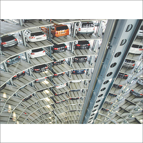 Vertical Tower Car Parking - High-strength Hydraulic Display, Electric Motor Power, Low Maintenance Efficiency