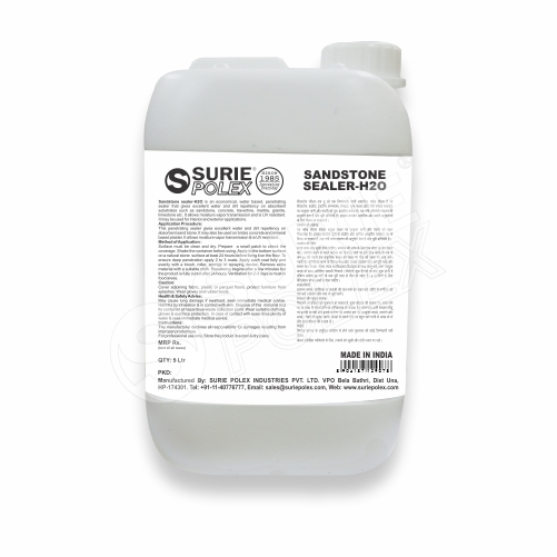 Stone Sealer 5litre - Impregnating Liquid Sealer, Transparent, Industrial Grade | Excellent Water & Dirt Repellency, Uv Resistant, Moisture Vapor Transmission