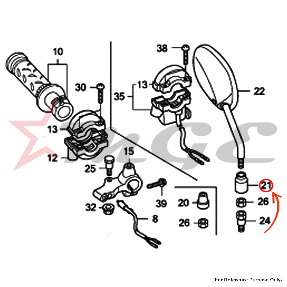 As Per Photo Cap, Lock Nut For Honda Cbf125 - Reference Part Number - #88114-198-d10