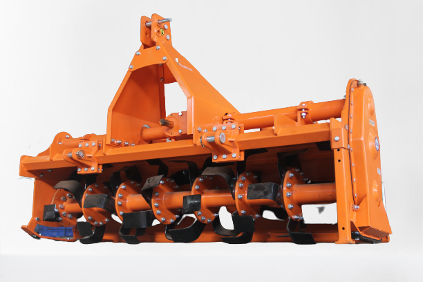 7 Feet 48 Blade Krushitech Rotavator - Color: Orange