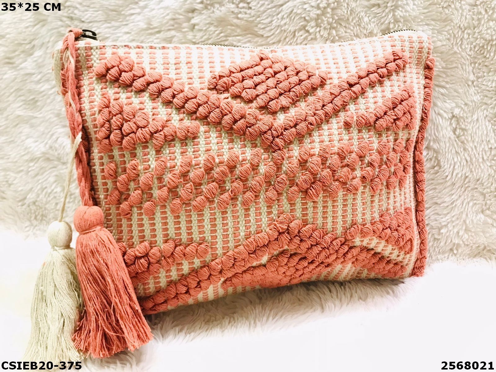 Dari Cotton Pouch - Cotton, 35x25cm, Multi Color | Eco-friendly, Reusable, Biodegradable, Durable, Handmade, Ideal For Everyday Use