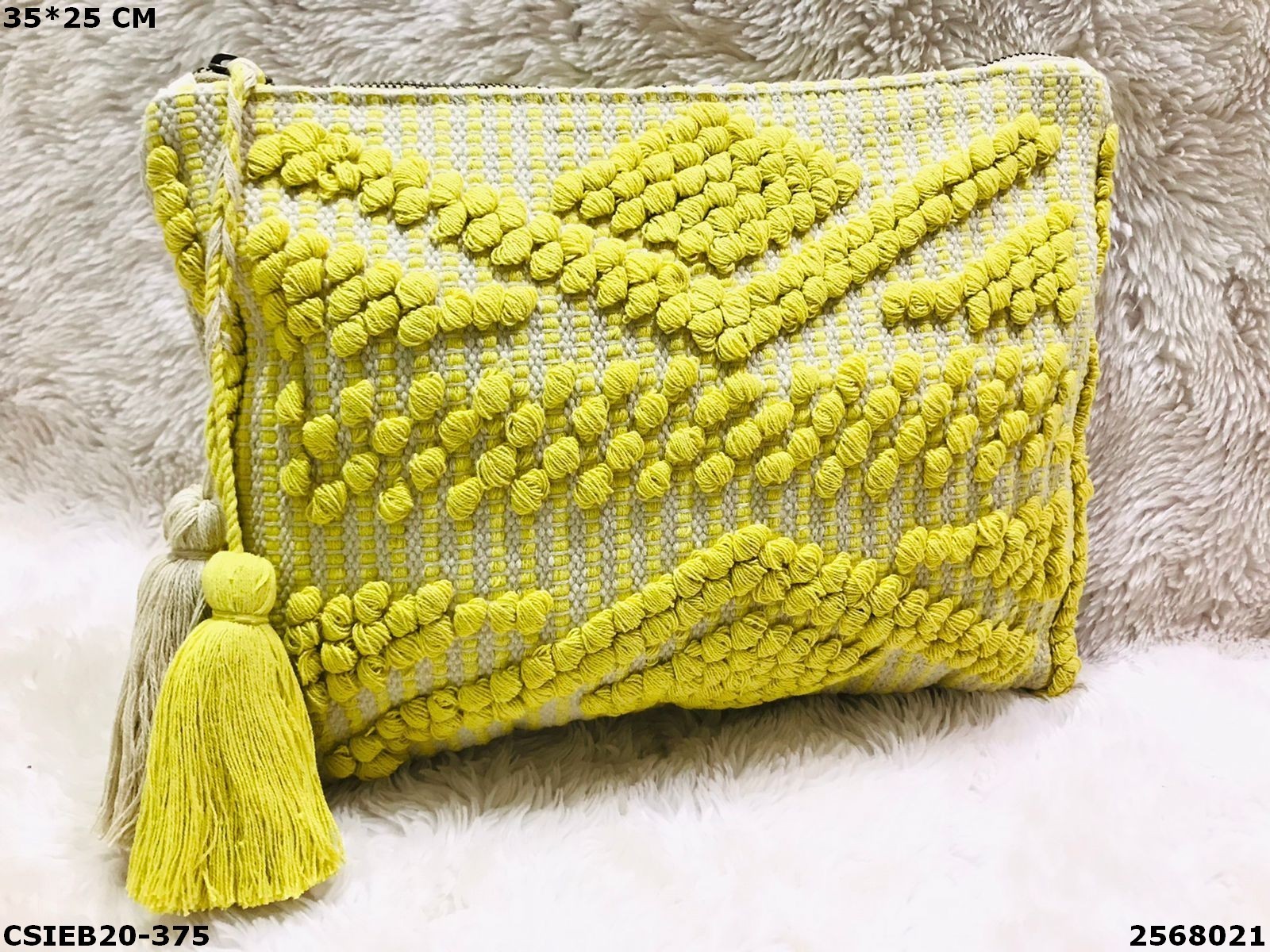 Dari Cotton Pouch - Cotton, 35x25cm, Multi Color | Eco-friendly, Reusable, Biodegradable, Durable, Handmade, Ideal For Everyday Use