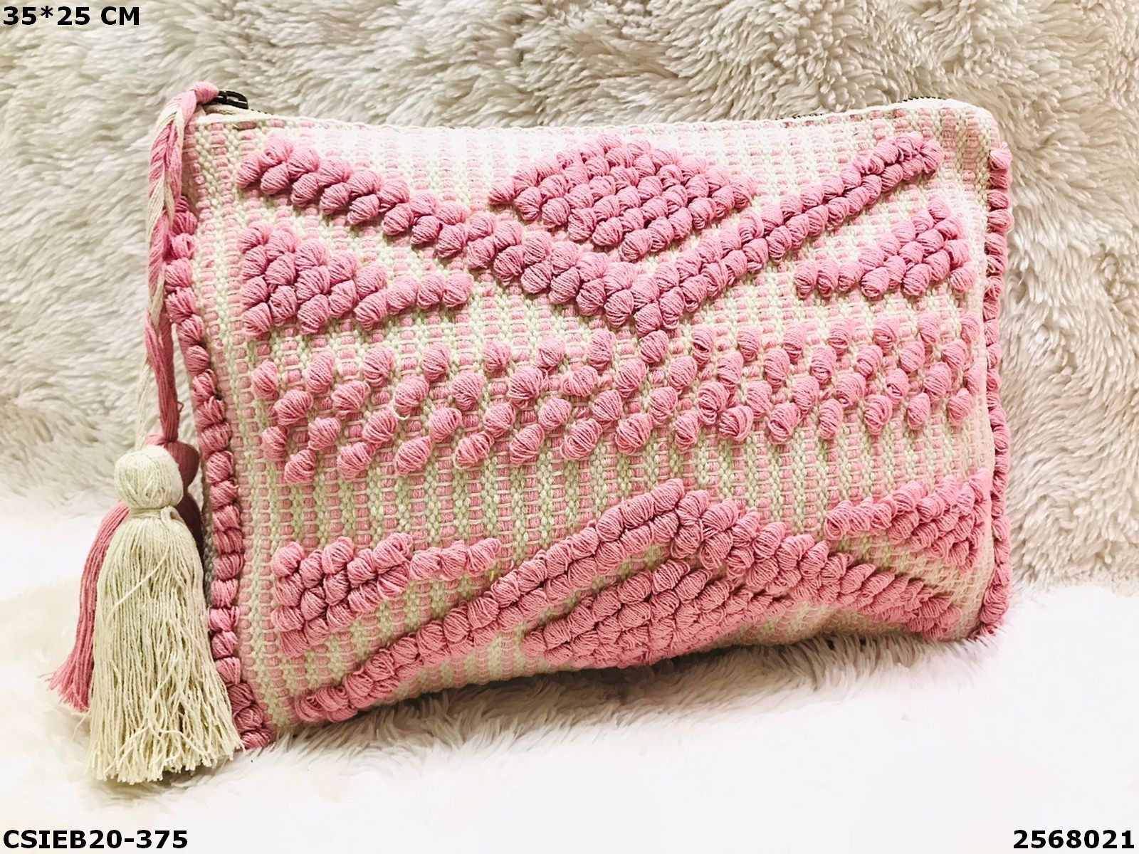 Dari Cotton Pouch - Cotton, 35x25cm, Multi Color | Eco-friendly, Reusable, Biodegradable, Durable, Handmade, Ideal For Everyday Use