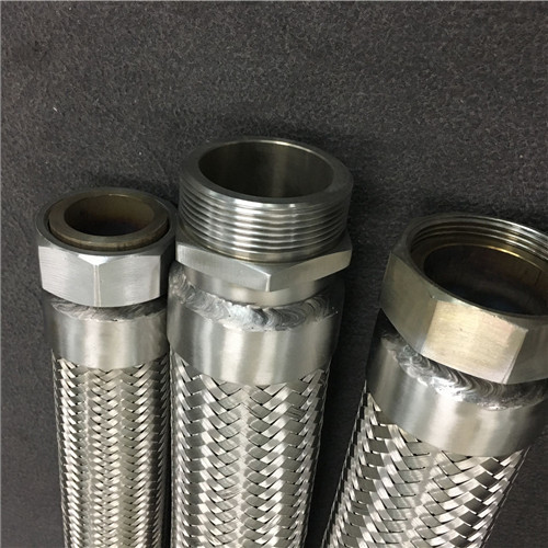 Corrugated Stainless Steel Flexible Hose Pipe - Ss304 6mm-200mm Silver | Male-female Connection Stainless Steel Wire Braided High Tensile Strength