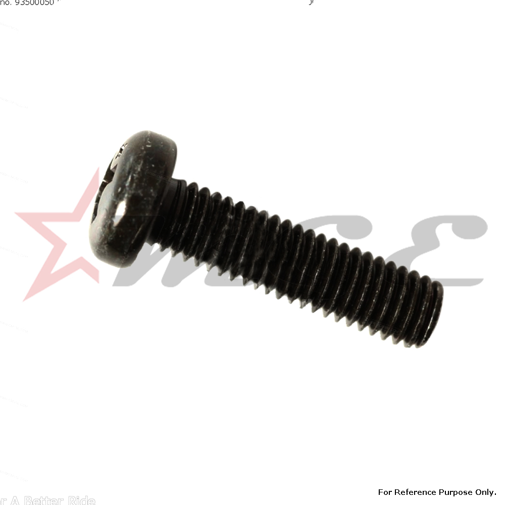 Screw, Pan - 5x20 Mm, Oem Reference #93500-05020-0g | Durable Material For Honda Cbf125 Compatibility