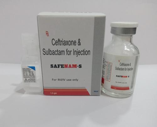 Ceftriaxone Injection - 1 gm, Liquid Formulation with Sulbactam 500 mg, IV Use Only