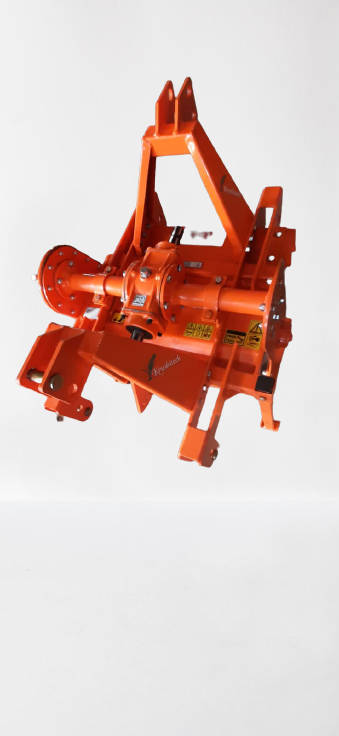 Krushitech Reverse - Forward Rotavator Machine ( Top Mask ) 3 Feet 22 Blade - Color: Orange