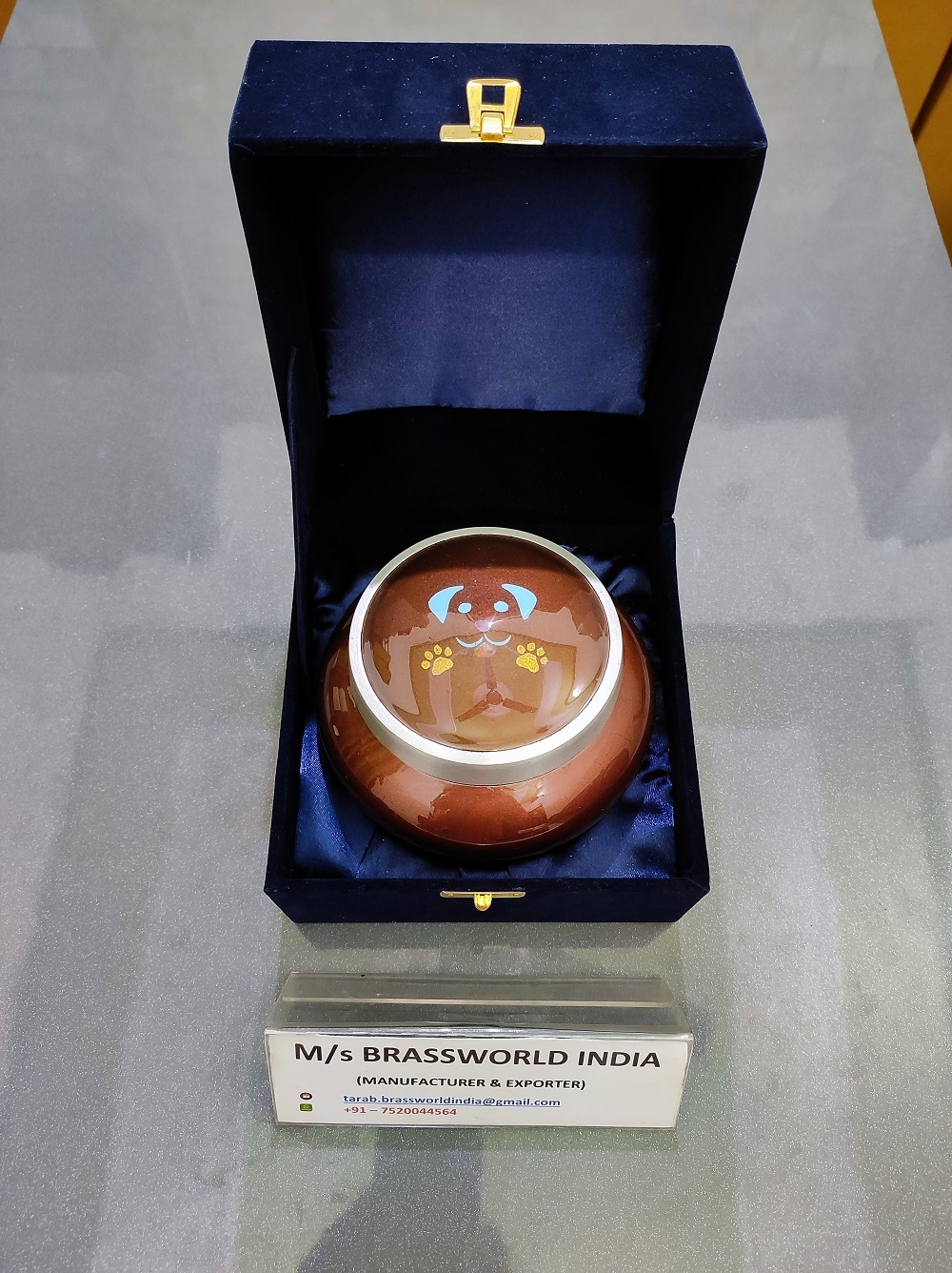 Aluminium Odyssey Hand Painted Pet Cremation Urn